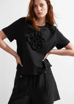 Sale & Other Stories Floral-Appliqué T-Shirt