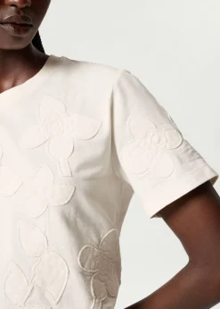 Fashion & Other Stories Floral-Appliqué T-Shirt