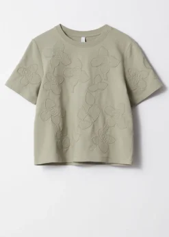 Fashion & Other Stories Floral-Appliqué T-Shirt