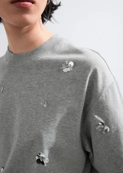 Discount & Other Stories Floral-Appliqué T-Shirt