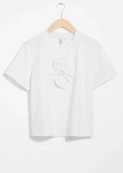 Sale & Other Stories Floral-Appliqué T-Shirt