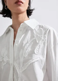 Cheap & Other Stories Floral-Embroidery Shirt