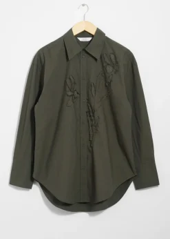 Cheap & Other Stories Floral-Embroidery Shirt