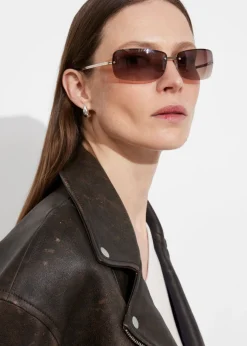 Best & Other Stories Frameless Rectangular Sunglasses