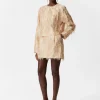 Fashion & Other Stories Frayed Mini Skirt Beige