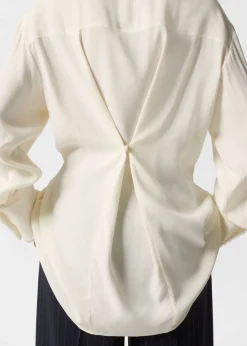 Flash Sale & Other Stories Frayed Patch-Pocket Shirt White