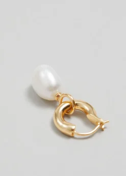 Cheap & Other Stories Freshwater Pearl Hoops 18-karat Gold