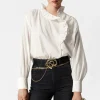 Store & Other Stories Frilled Blouse White
