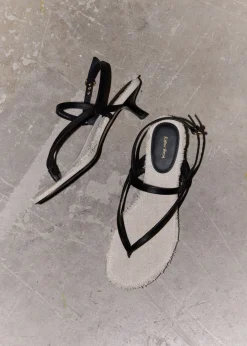Best Sale & Other Stories Fringed Leather Sandals Black