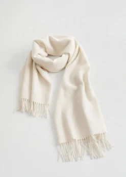 Flash Sale & Other Stories Fringed Wool Blanket Scarf