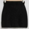 Discount & Other Stories Fuzzy Knit Mini Skirt Black