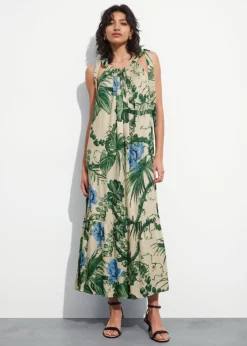 Outlet & Other Stories Gathered Sleeveless Midi Dress