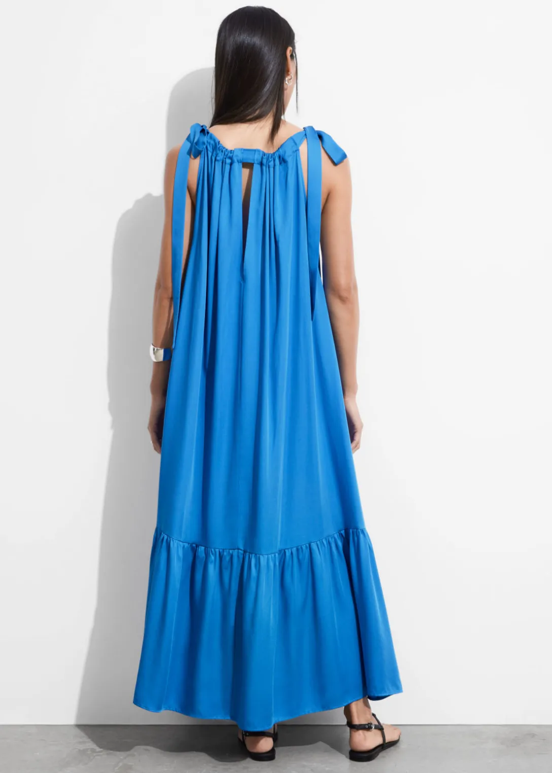 Outlet & Other Stories Gathered Sleeveless Midi Dress