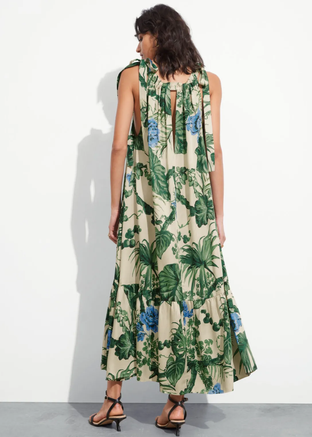 Outlet & Other Stories Gathered Sleeveless Midi Dress