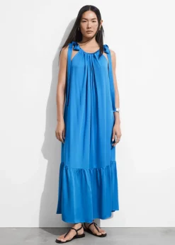 Outlet & Other Stories Gathered Sleeveless Midi Dress