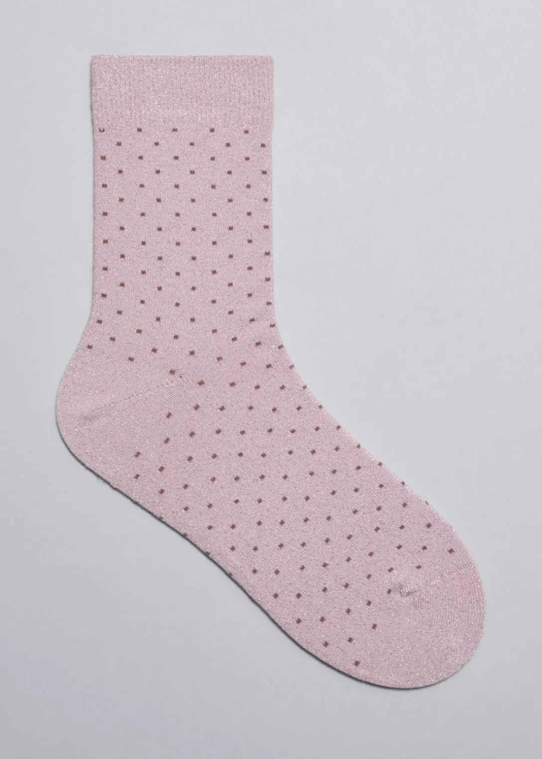 Clearance & Other Stories Glitter Jacquard Socks Pink