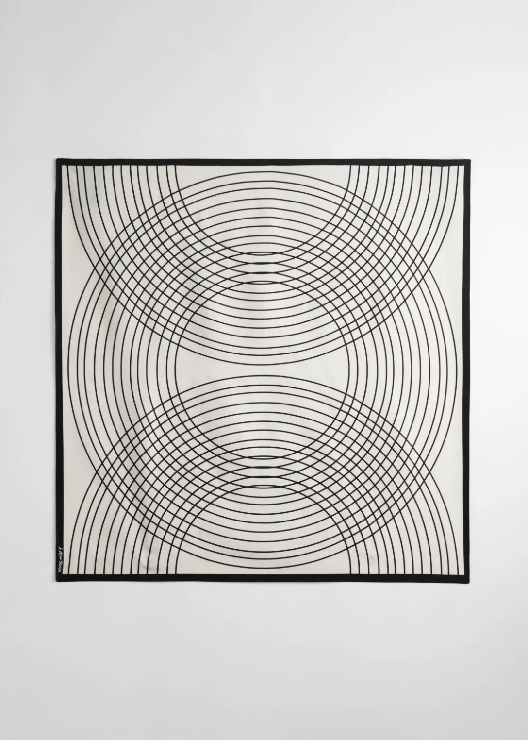 Cheap & Other Stories Graphic Print Square Scarf White