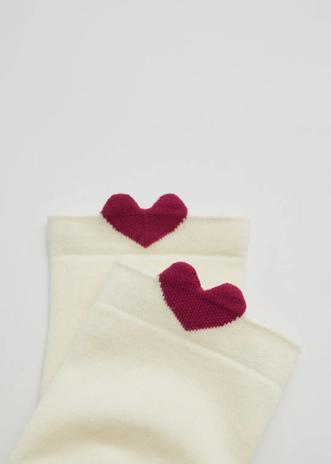 Online & Other Stories Heart Socks Cream