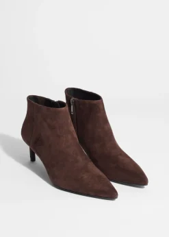 Hot & Other Stories Heeled Ankle Boots Brown Suede