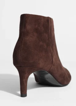 Hot & Other Stories Heeled Ankle Boots Brown Suede