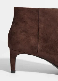 Hot & Other Stories Heeled Ankle Boots Brown Suede