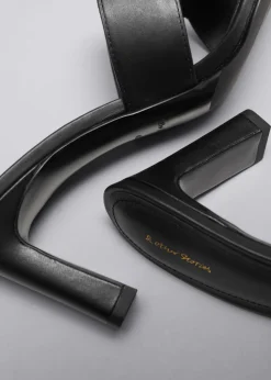 Hot & Other Stories Heeled Leather Mules Black
