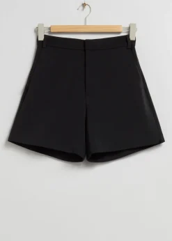 Fashion & Other Stories High Waist Shorts Black