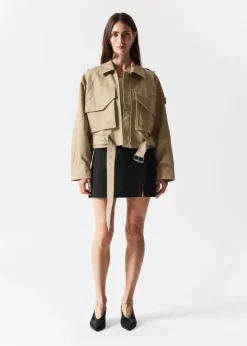 Flash Sale & Other Stories High-Waist Mini Skirt Black