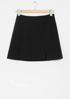 Flash Sale & Other Stories High-Waist Mini Skirt Black