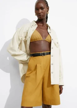 Best Sale & Other Stories Knee-Length Shorts Yellow