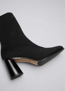 Store & Other Stories Knit Sock Boots Black/Glitter