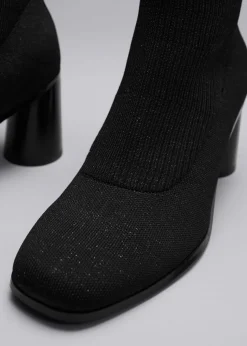 Store & Other Stories Knit Sock Boots Black/Glitter