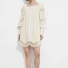 Hot & Other Stories Lace-Trimmed Mini Dress