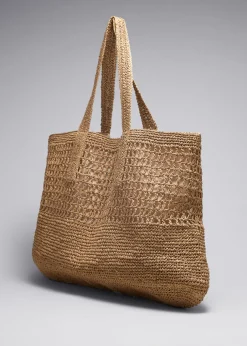 Shop & Other Stories Large Crochet- Tote Straw
