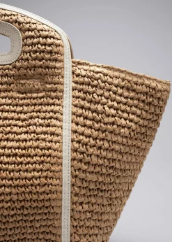 Best & Other Stories Large Straw Tote Beige