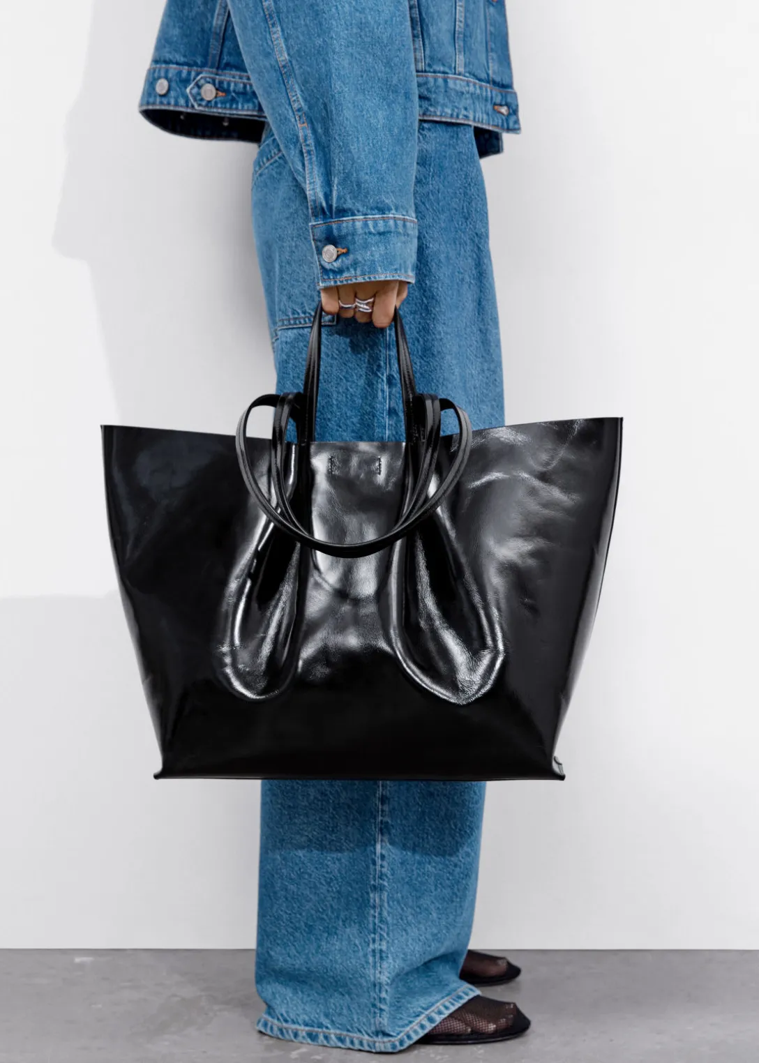 Outlet & Other Stories Large Tote Bag Black