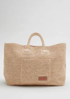 Outlet & Other Stories Large Woven Tote Straw