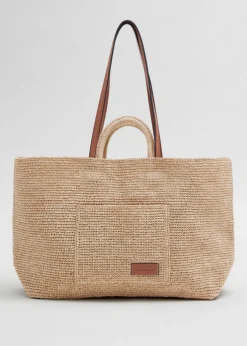 Outlet & Other Stories Large Woven Tote Straw