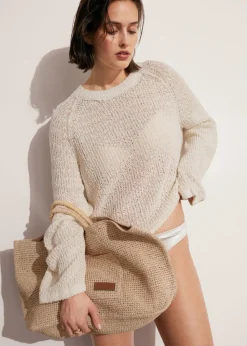 Outlet & Other Stories Large Woven Tote Straw