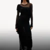Clearance & Other Stories Layered Knit Midi Dress Black