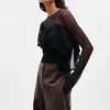 Store & Other Stories Layered Knit Top Black