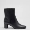 Store & Other Stories Leather Ankle Boots Black