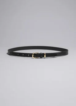 Discount & Other Stories Leather Belt
