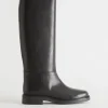 Discount & Other Stories Leather Riding Boots