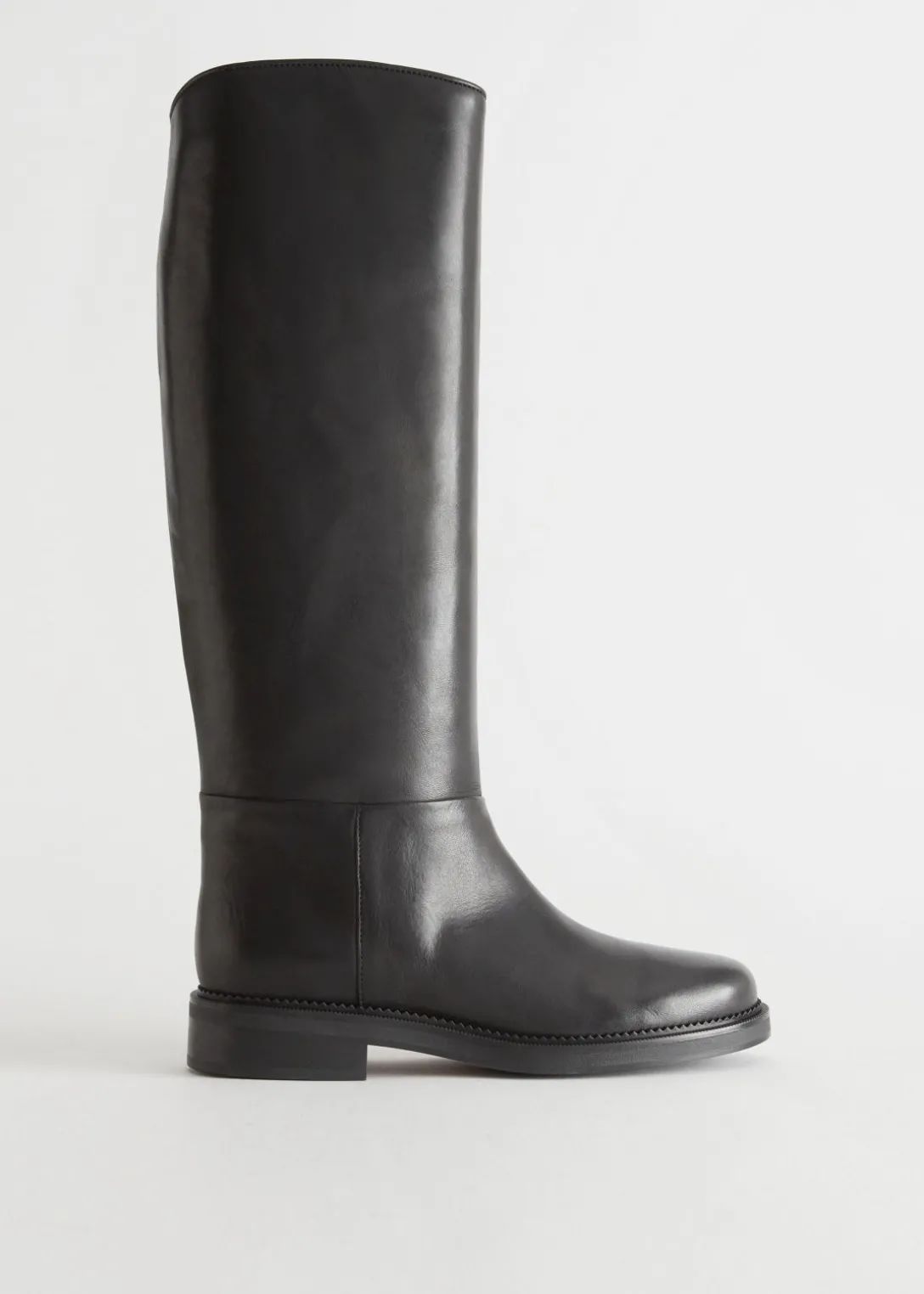 Discount & Other Stories Leather Riding Boots