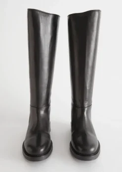 Discount & Other Stories Leather Riding Boots