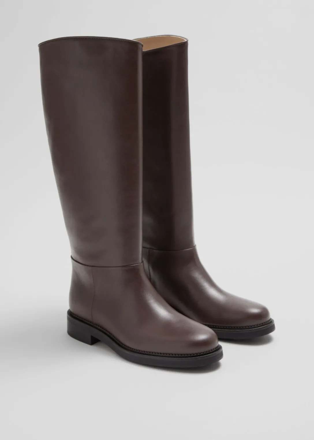 Discount & Other Stories Leather Riding Boots