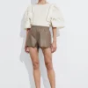 Cheap & Other Stories Leather Shorts Mole