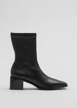 Outlet & Other Stories Leather Sock Boots