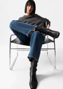 Outlet & Other Stories Leather Sock Boots